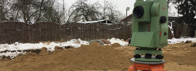 Геодезическая съемка песчаного основания